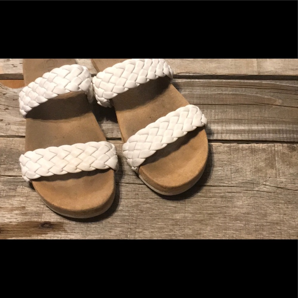 Cliffs sandals 7size white straps